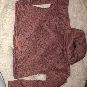 Thick Pink turtleneck sweater